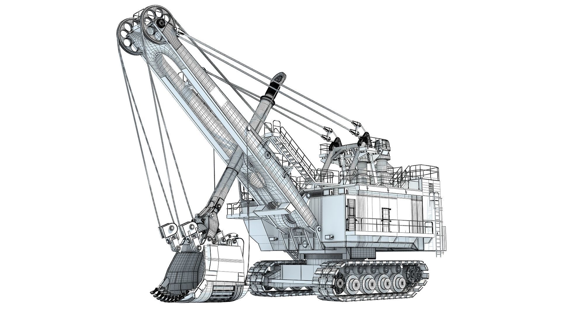 Mining Vehicles Pack 3D model_11