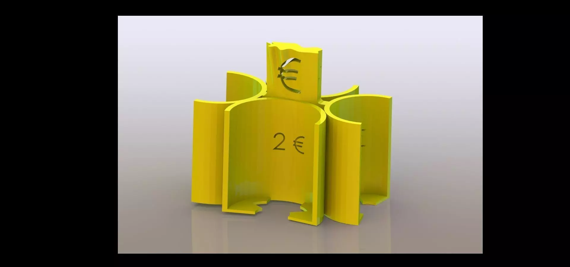 Coin Dispenser for Euro Currency Ready to FDM Print 3D print model_0