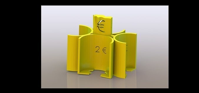 Coin Dispenser for Euro Currency Ready to FDM Print 3D print model