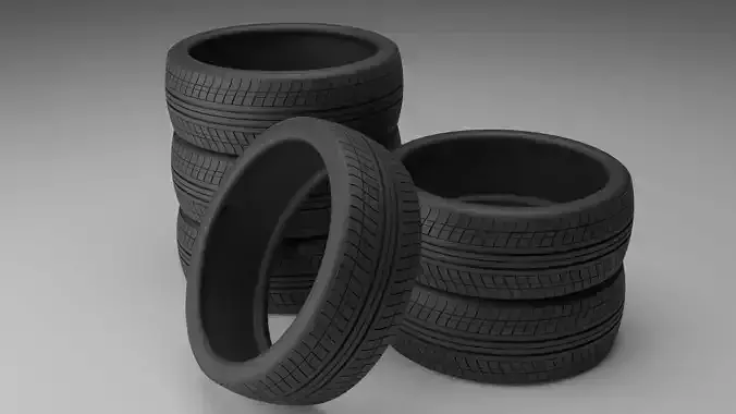 Car tire 3D model 3D model