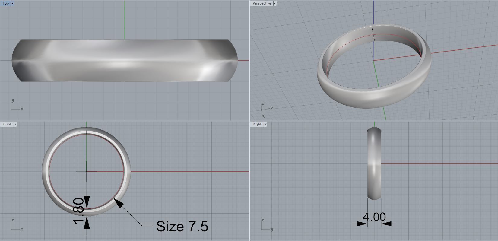 Engagement Band 3D print model_2