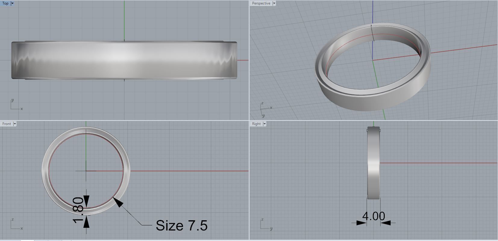 Engagement Band 3D print model_2