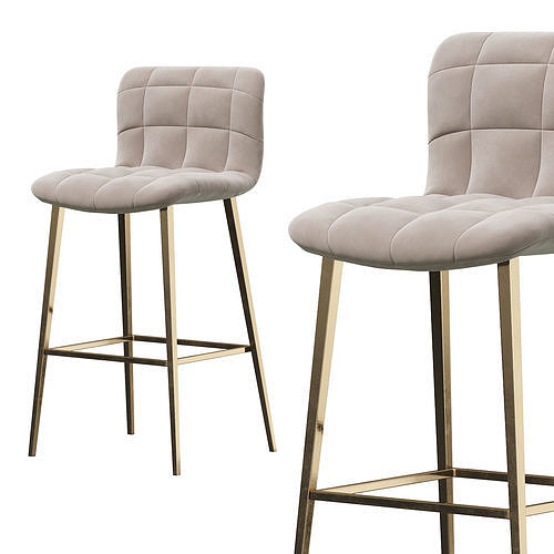 Kuga Bontempi barstool 3D model 4