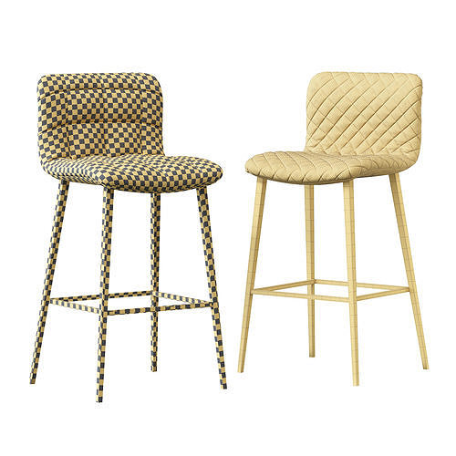 Kuga Bontempi barstool 3D model 5