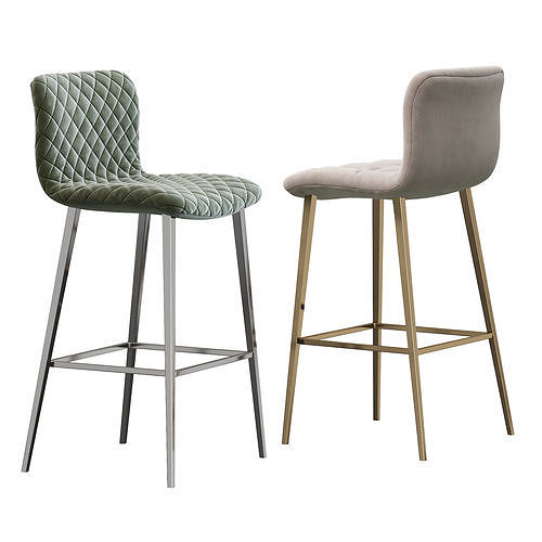 Kuga Bontempi barstool 3D model 2