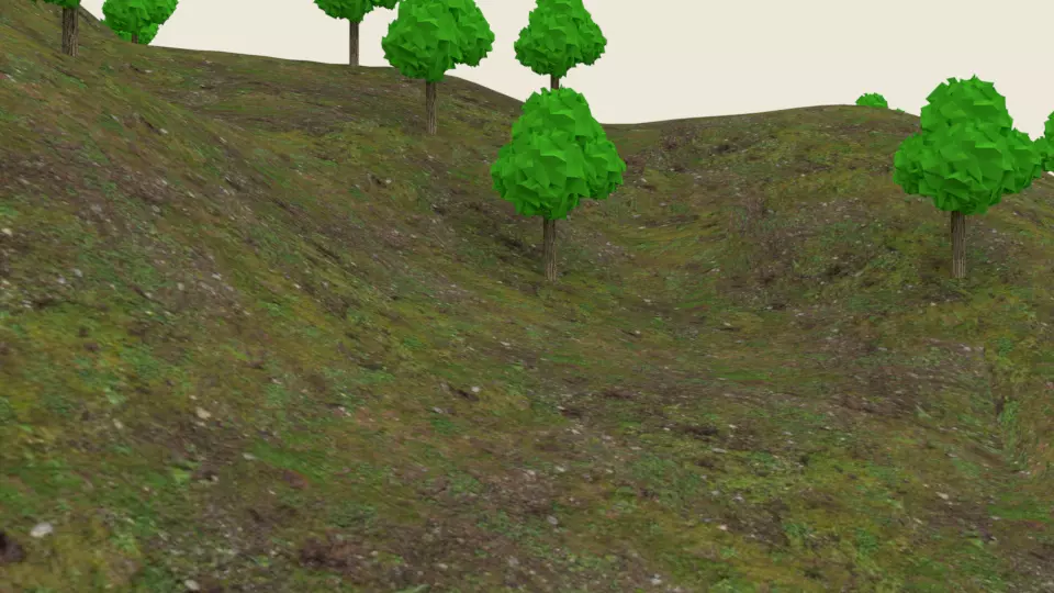 mountain terrain 3d model for sale uv unwrap Texture_0