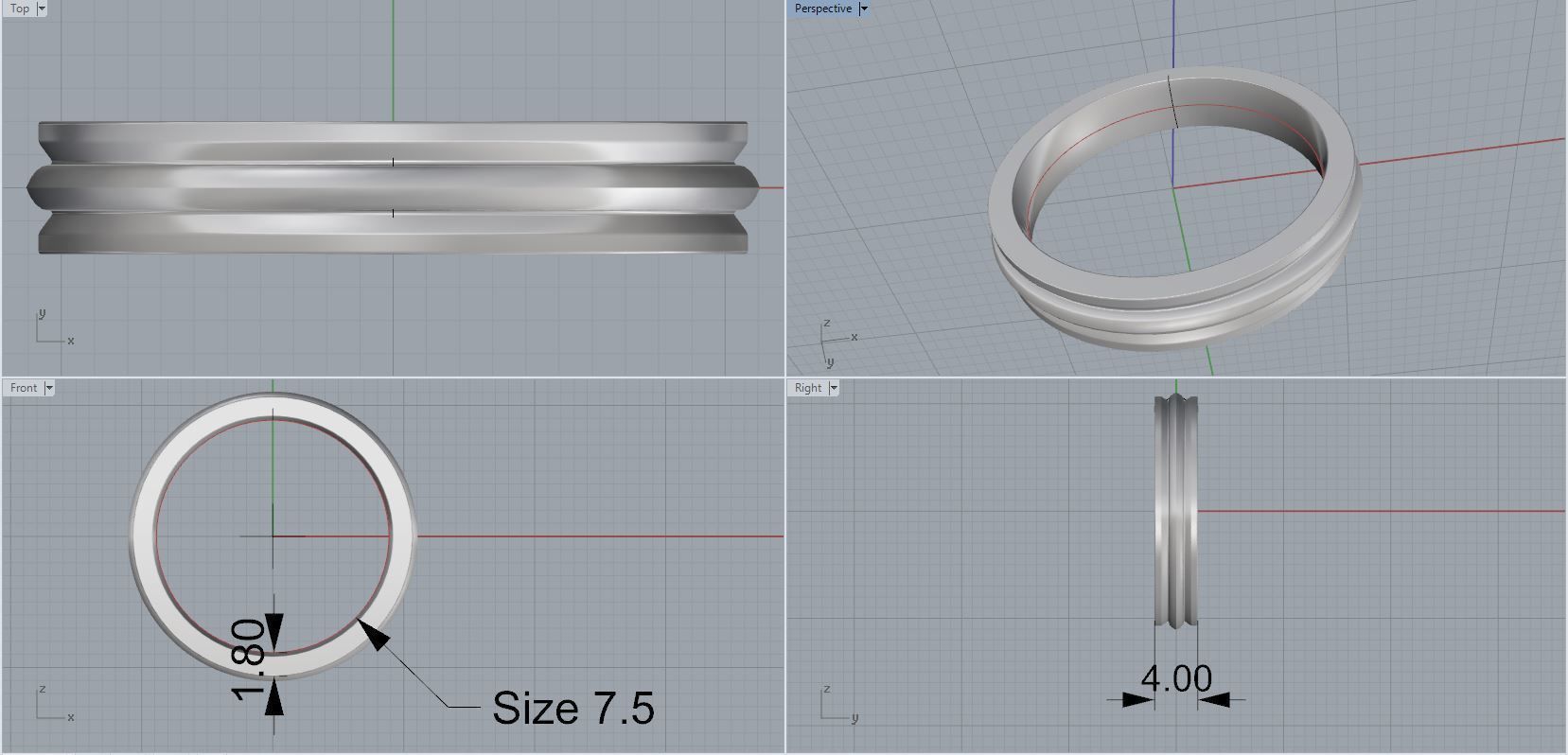 Engagement Band 3D print model_2