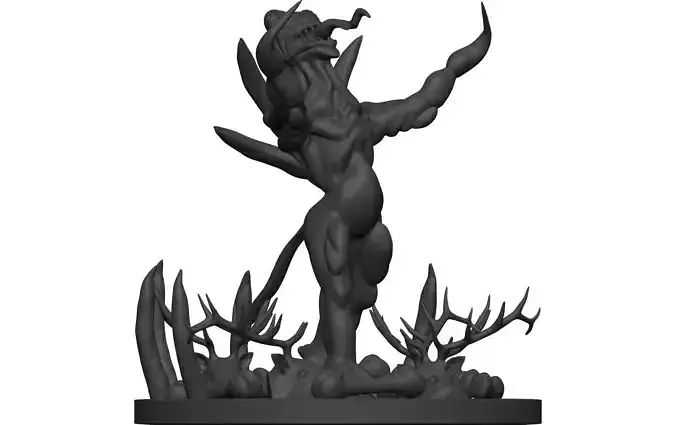 Monster figurine of demon 3D model