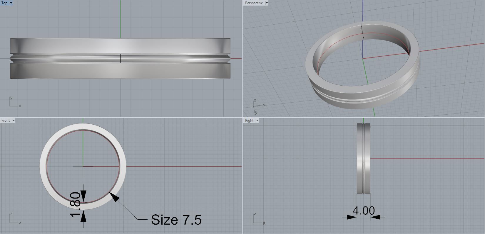 Engagement Band 3D print model_2