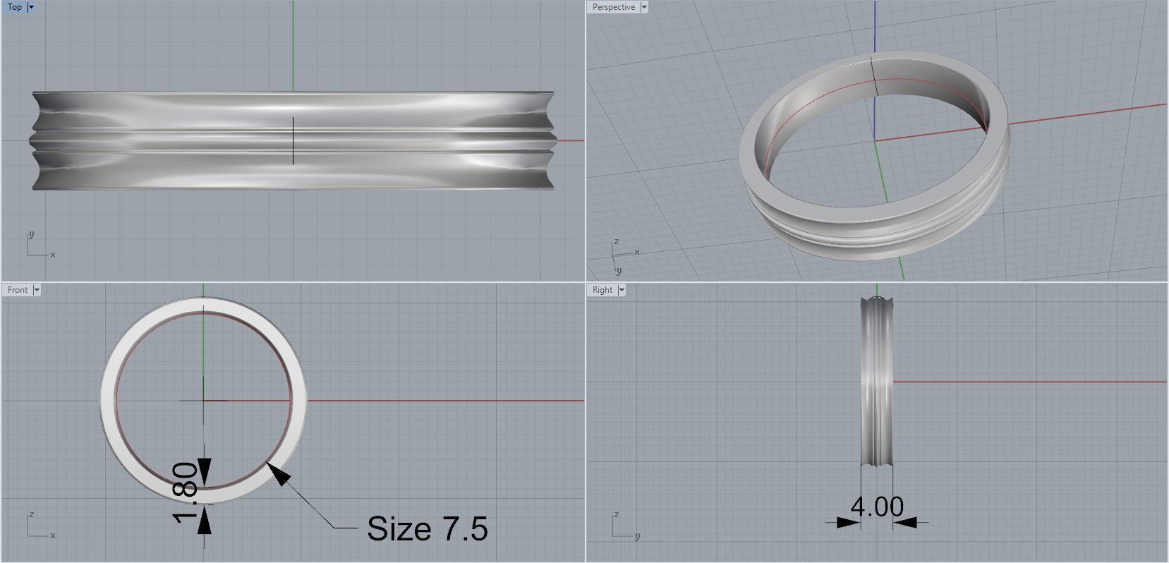 Engagement Band 3D print model_2