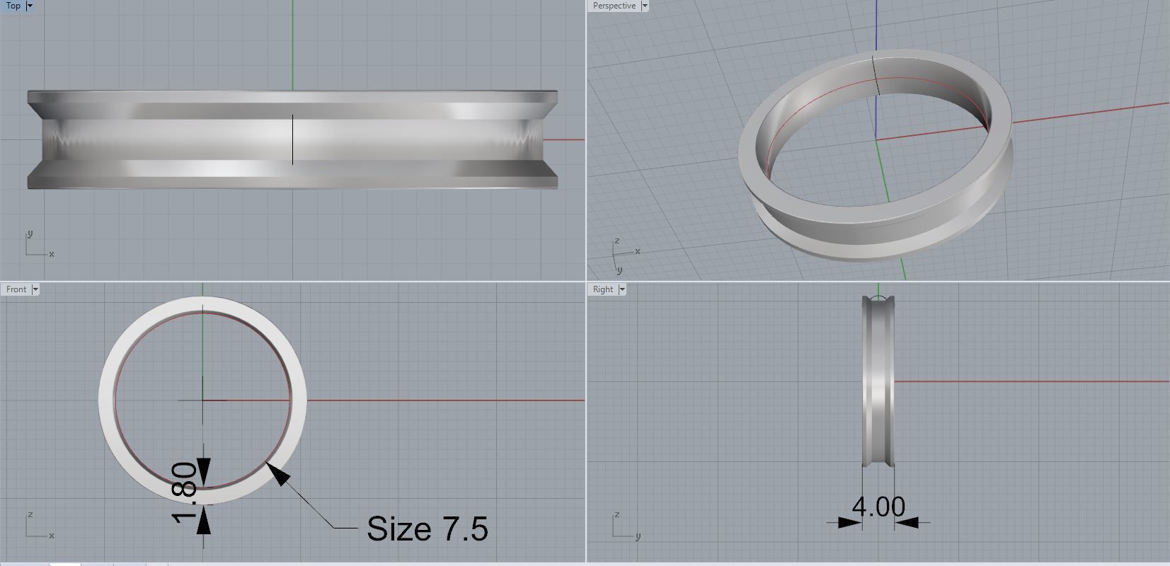Engagement Band 3D print model_2