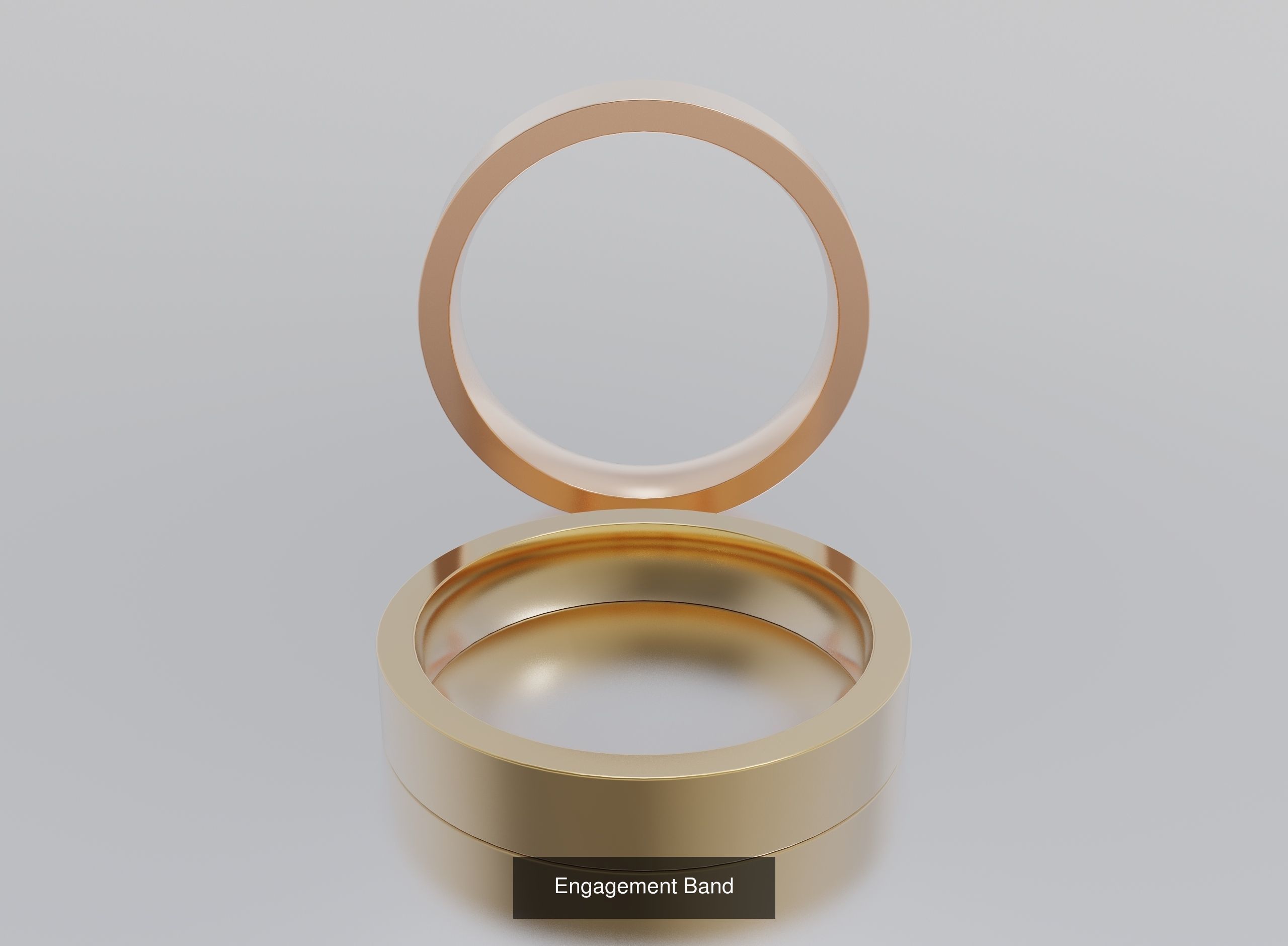 Engagement Bands 3D Model Collection_7