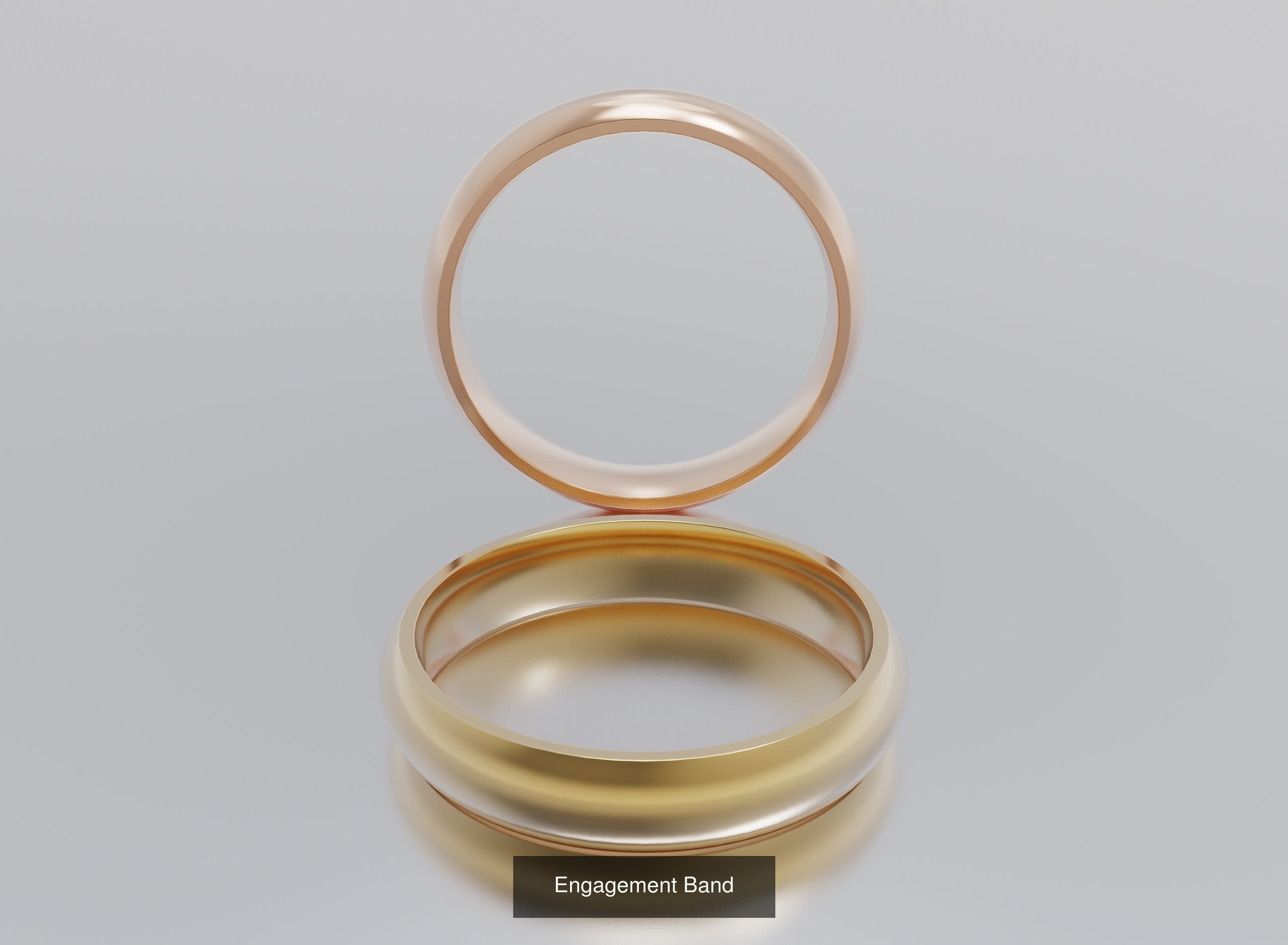 Engagement Bands 3D Model Collection_3