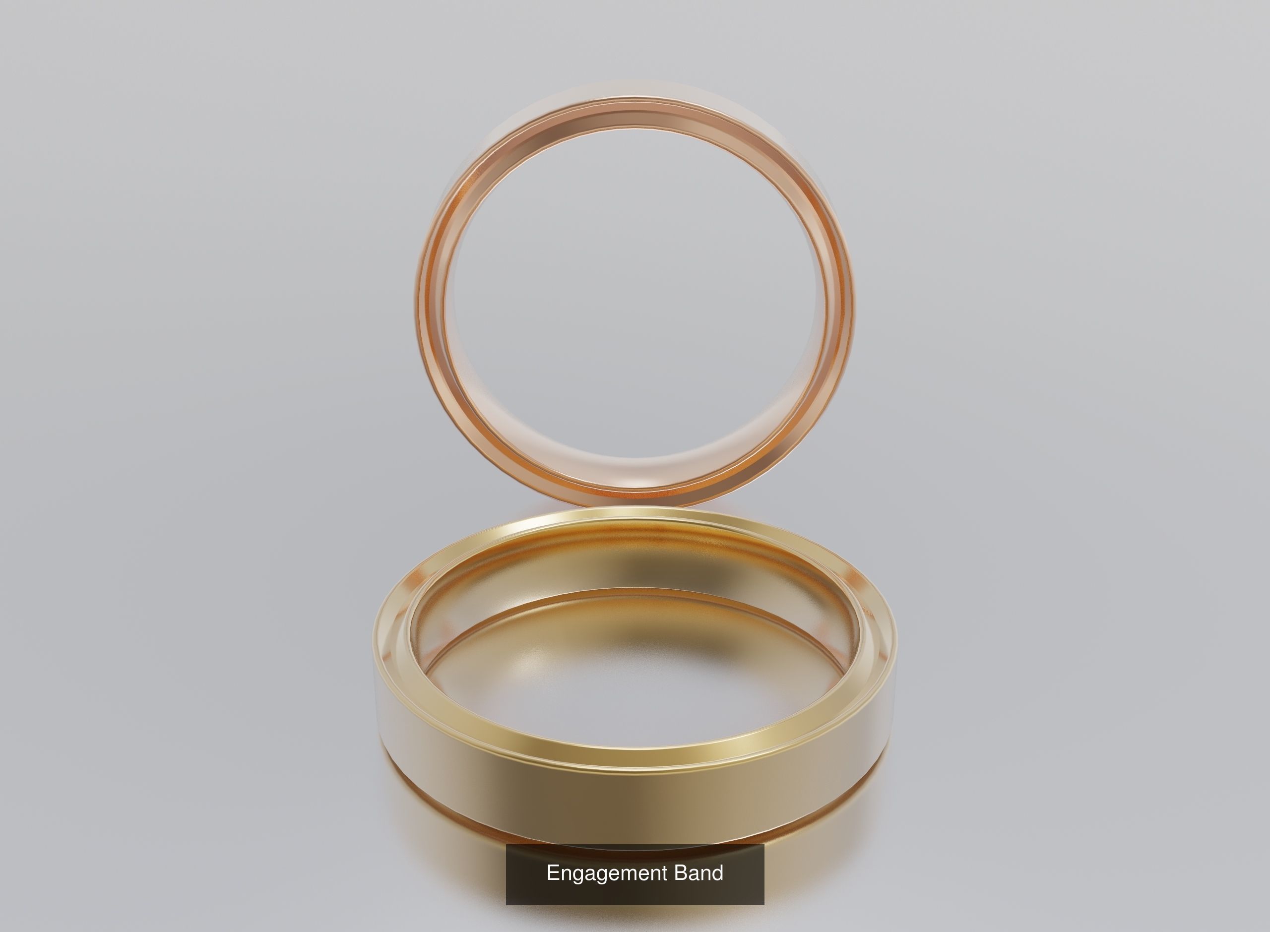 Engagement Bands 3D Model Collection_8