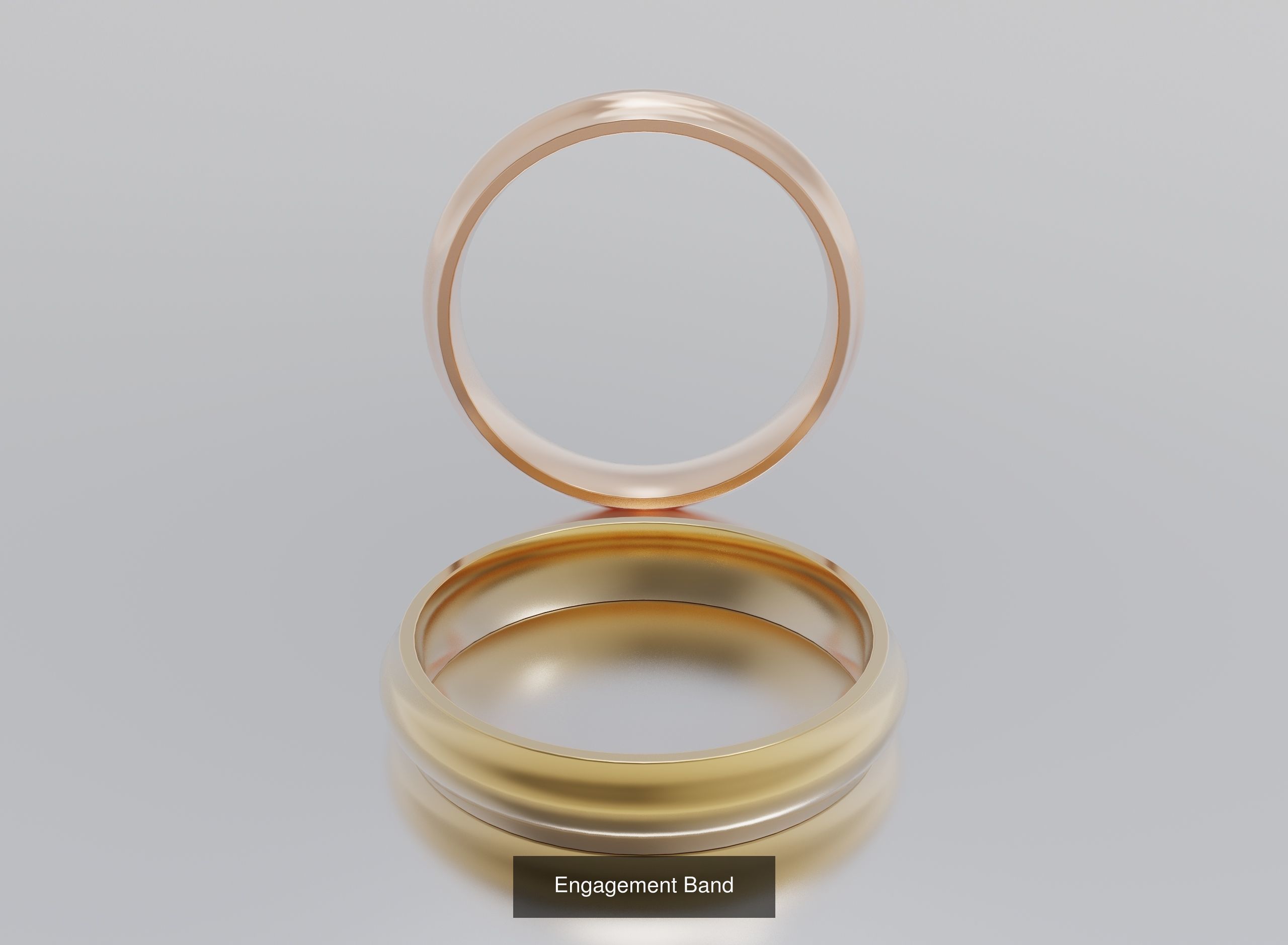 Engagement Bands 3D Model Collection_2
