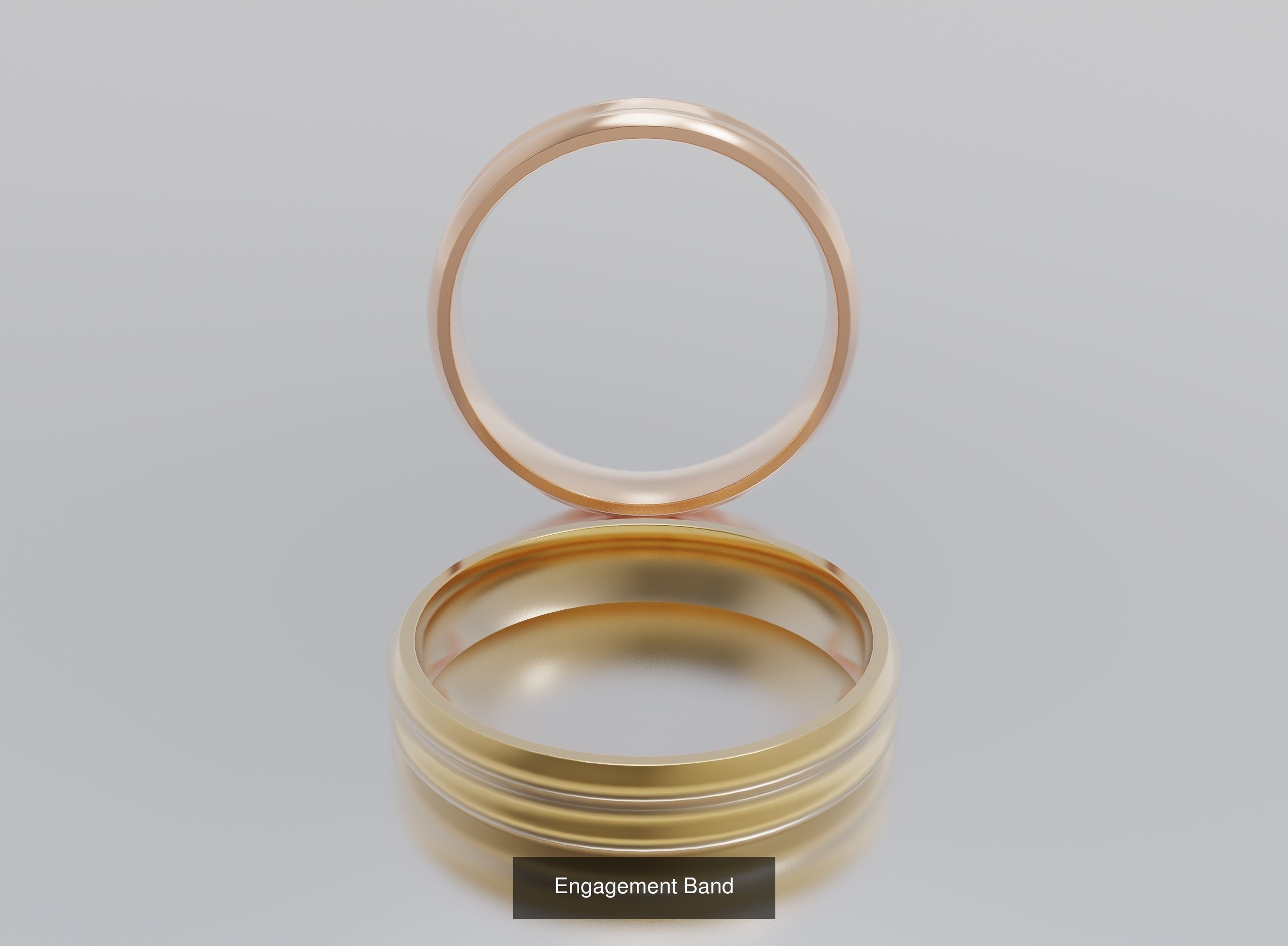 Engagement Bands 3D Model Collection_5