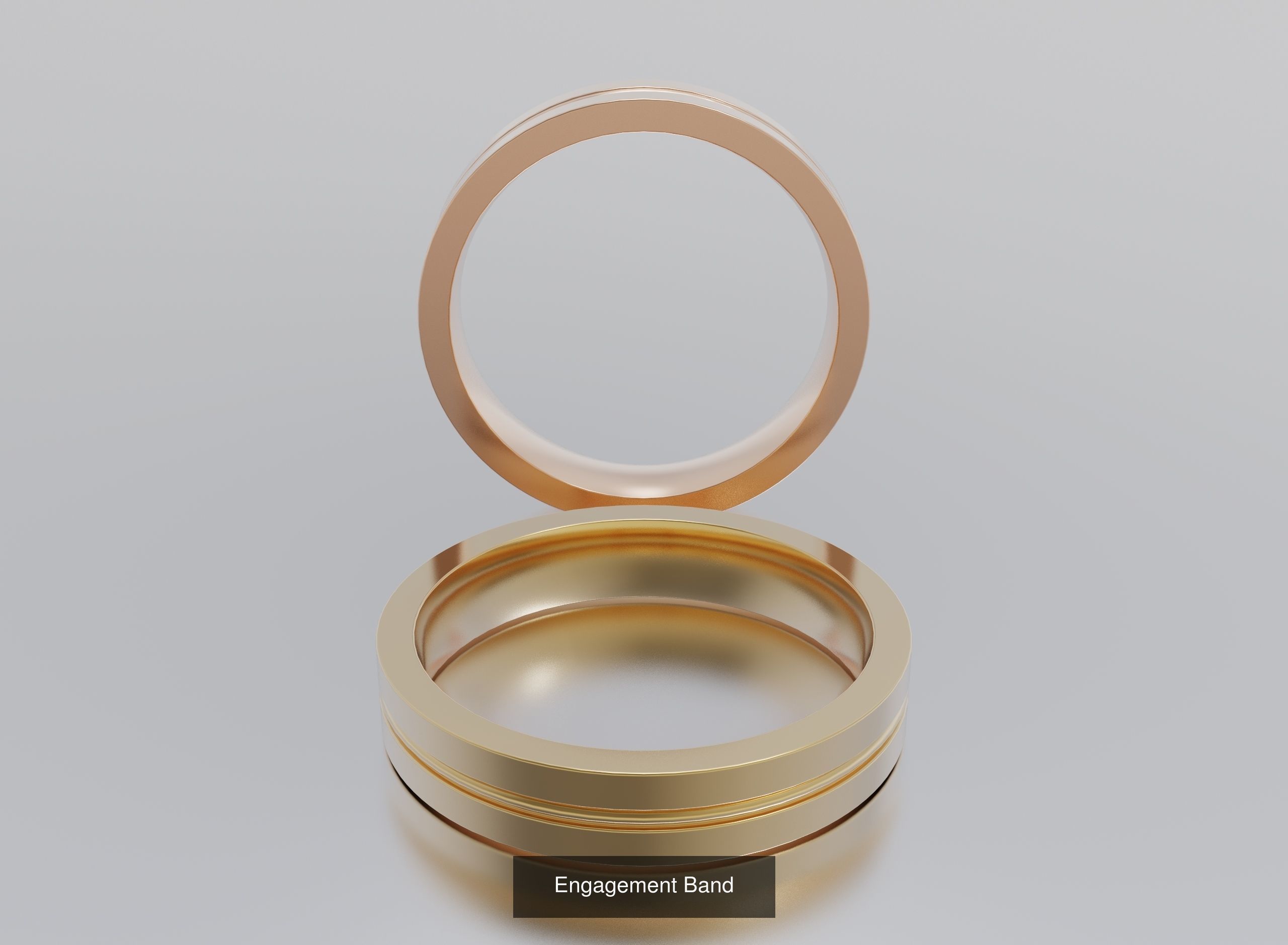 Engagement Bands 3D Model Collection_13