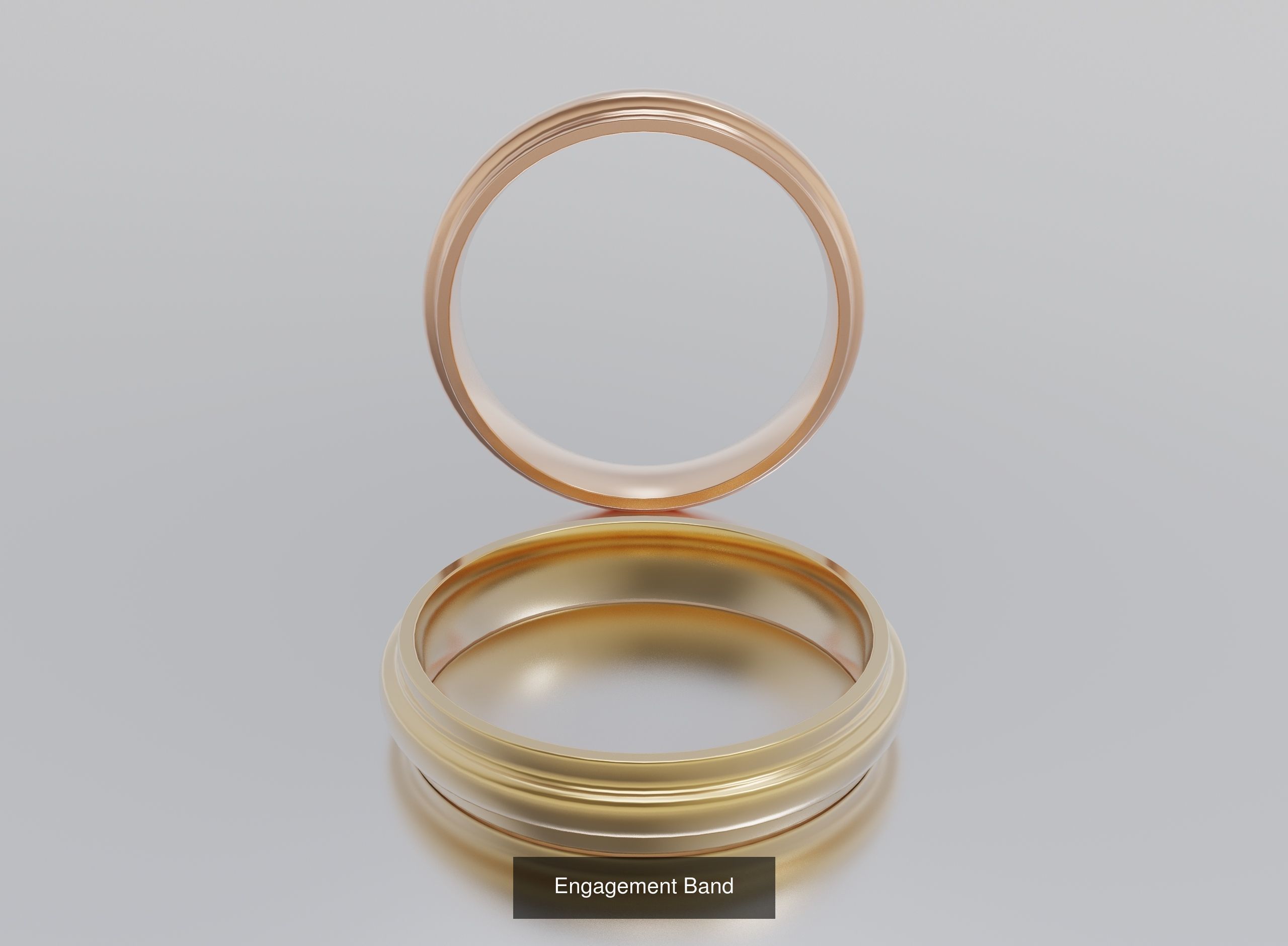 Engagement Bands 3D Model Collection_6