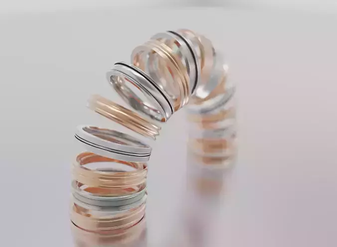 Engagement Bands 3D Model Collection