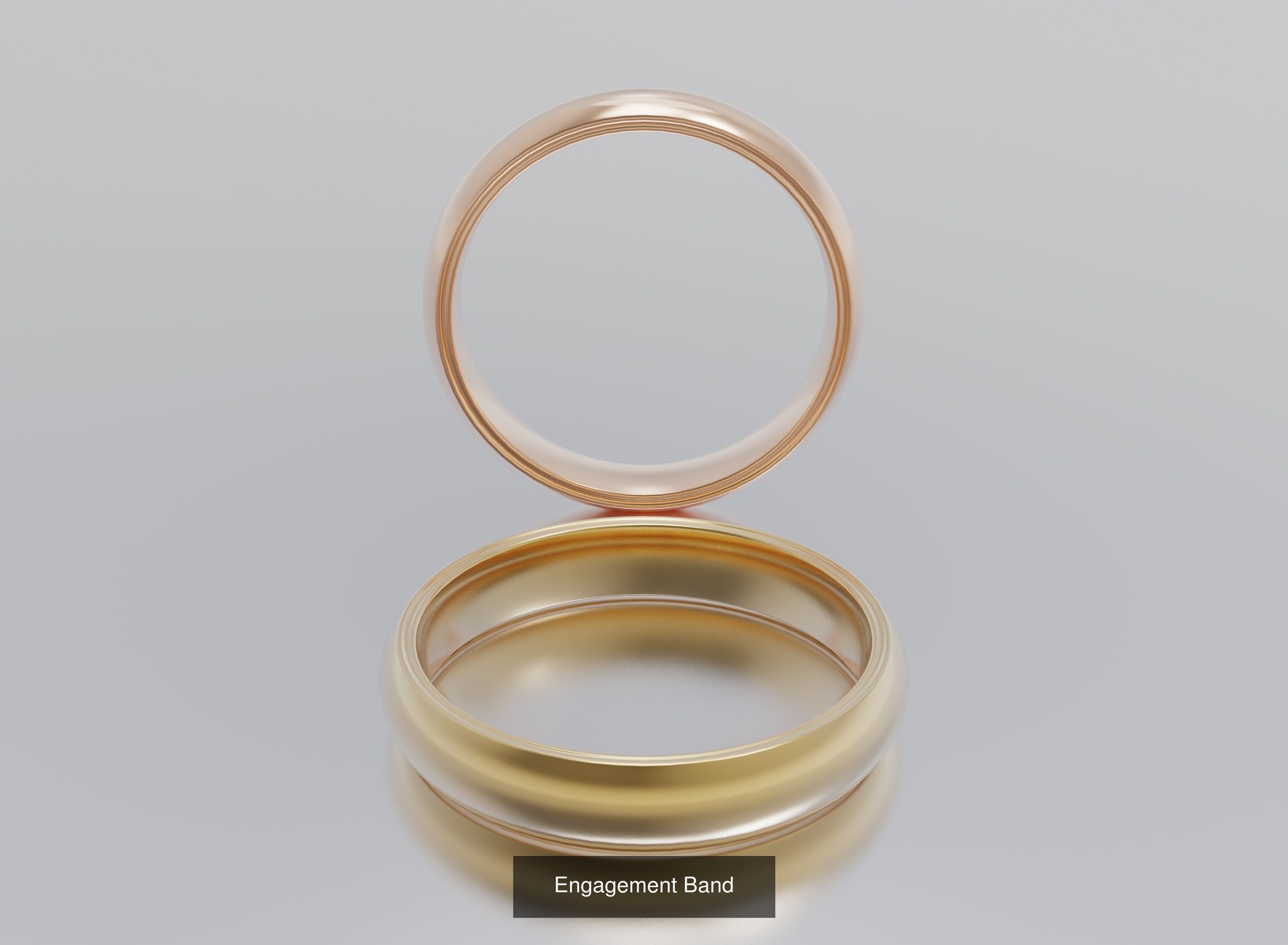 Engagement Bands 3D Model Collection_4
