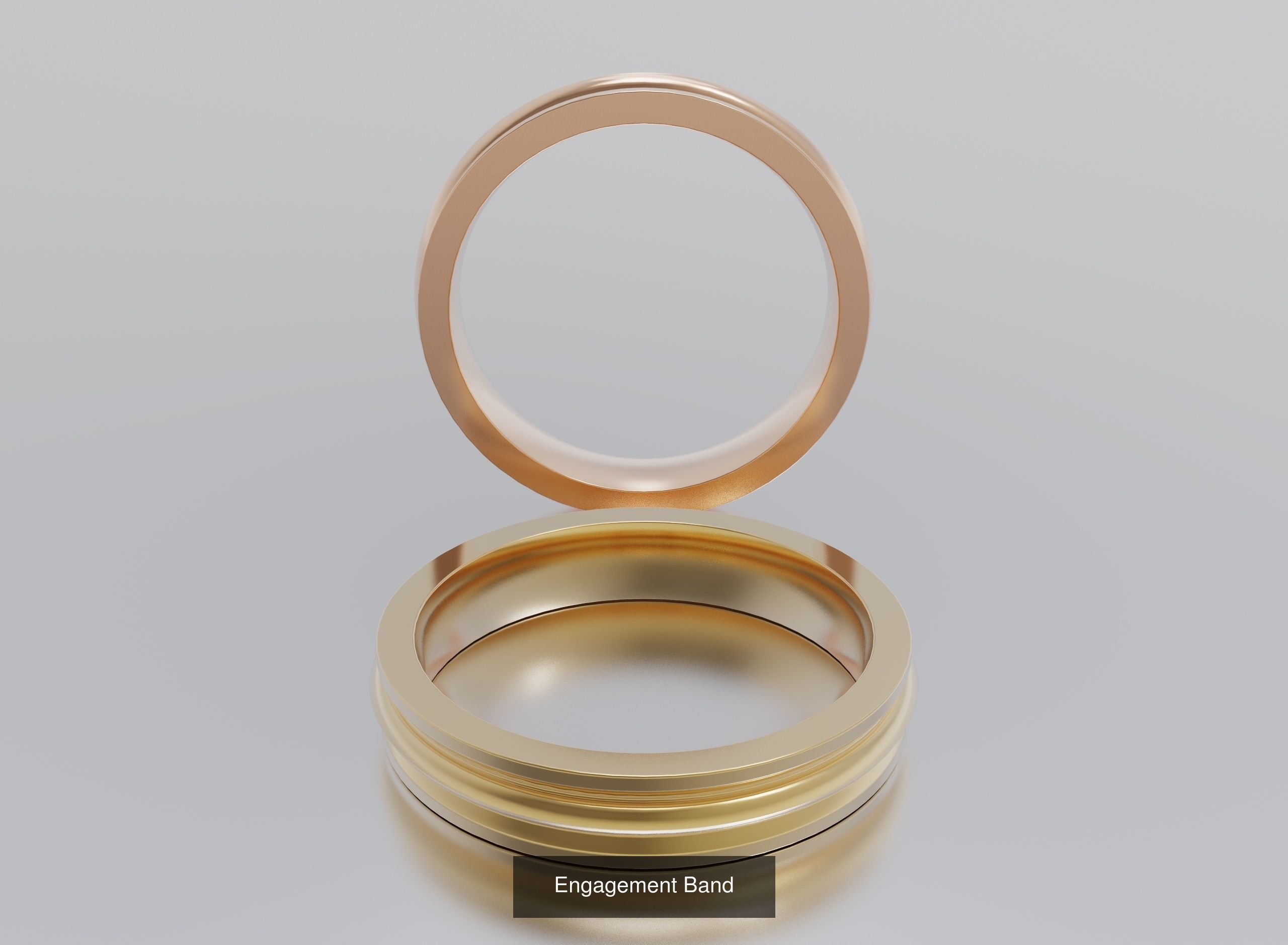 Engagement Bands 3D Model Collection_12