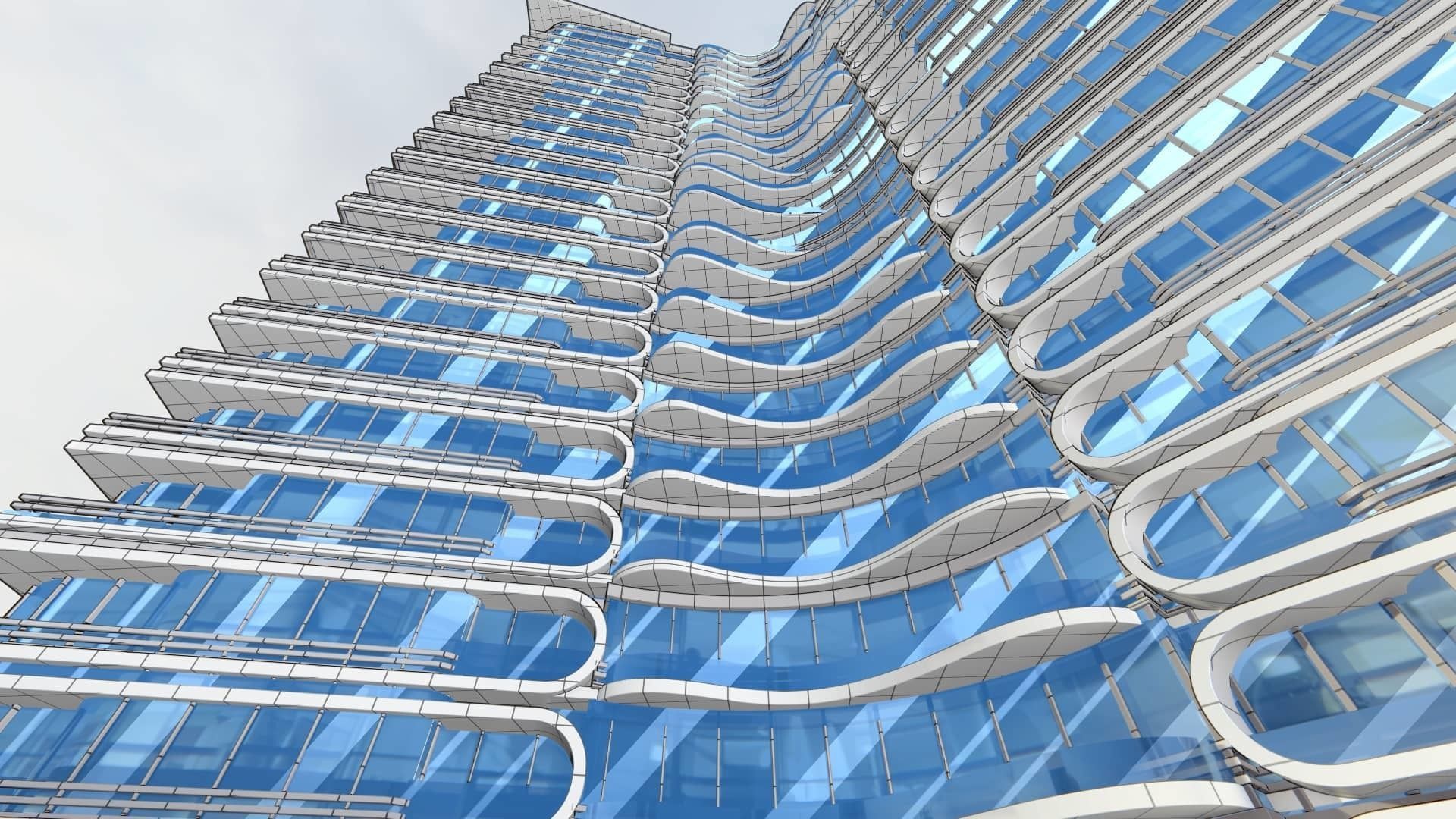 Residential Tower2 3D model_13