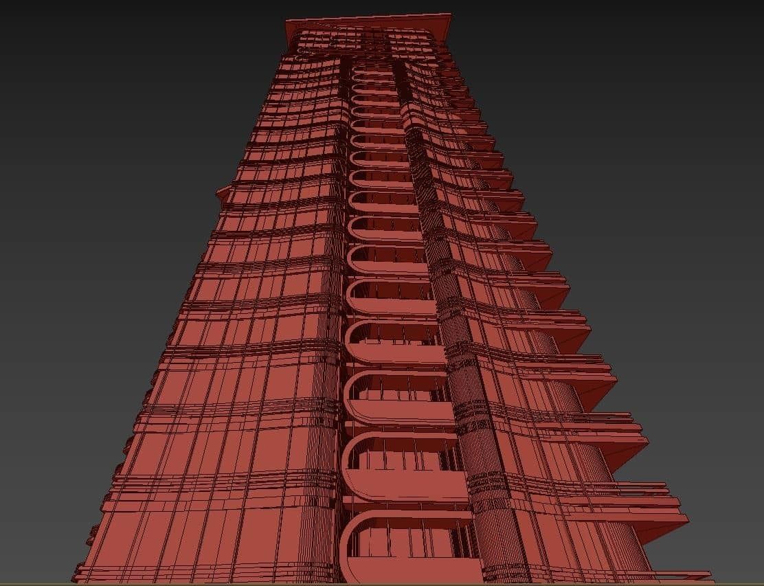 Residential Tower2 3D model_21