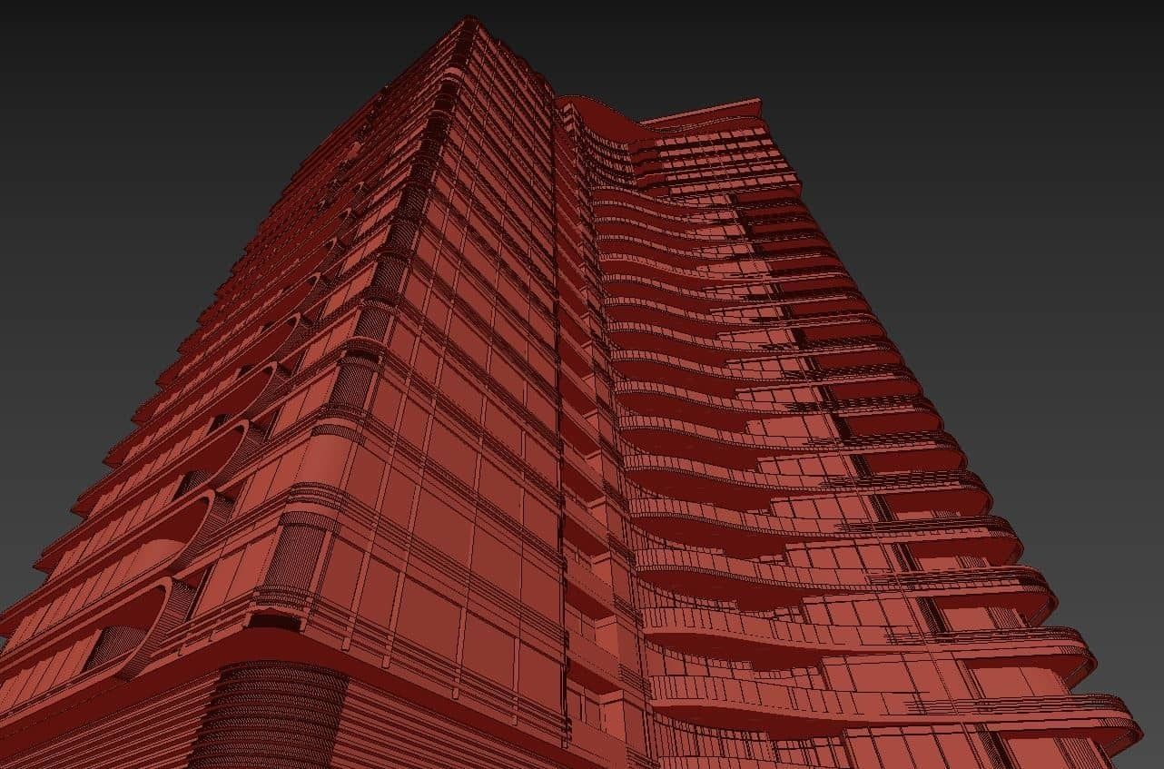 Residential Tower2 3D model_25