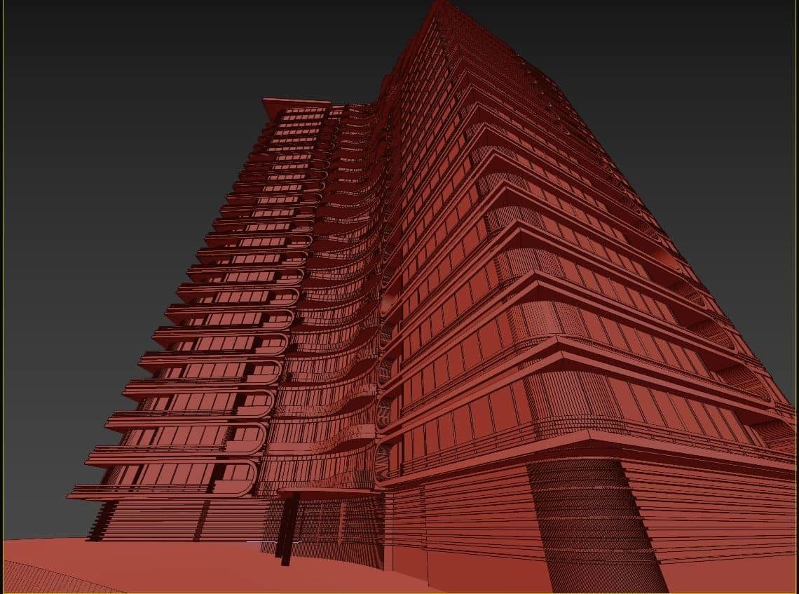 Residential Tower2 3D model_23