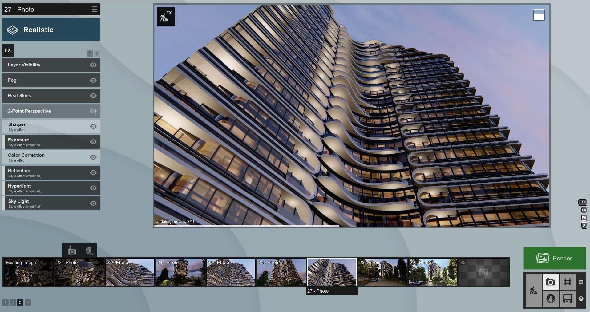 Residential Tower2 3D model_10