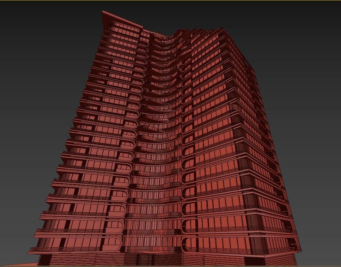 Residential Tower2 3D model_20