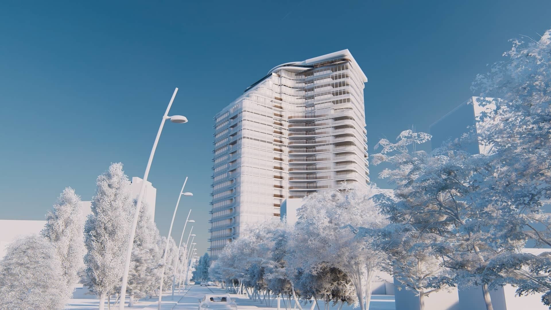 Residential Tower2 3D model_15