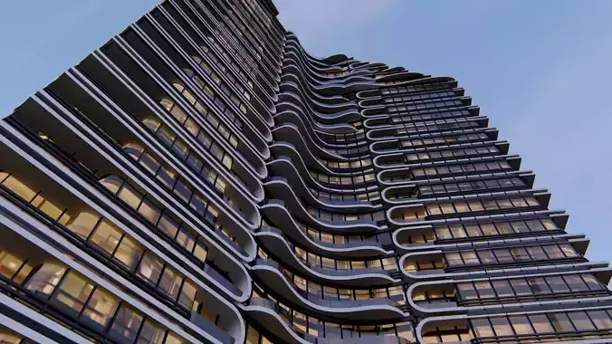 Residential Tower2 3D model