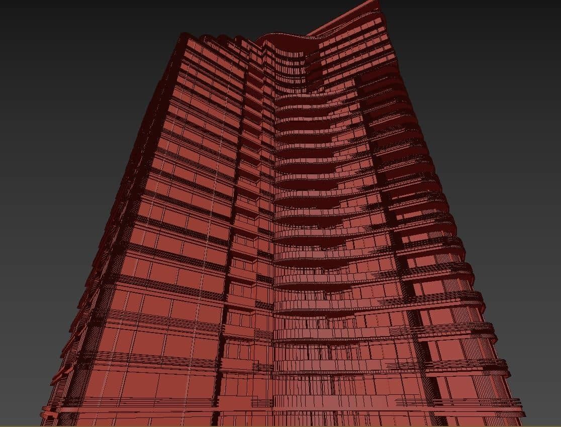 Residential Tower2 3D model_22