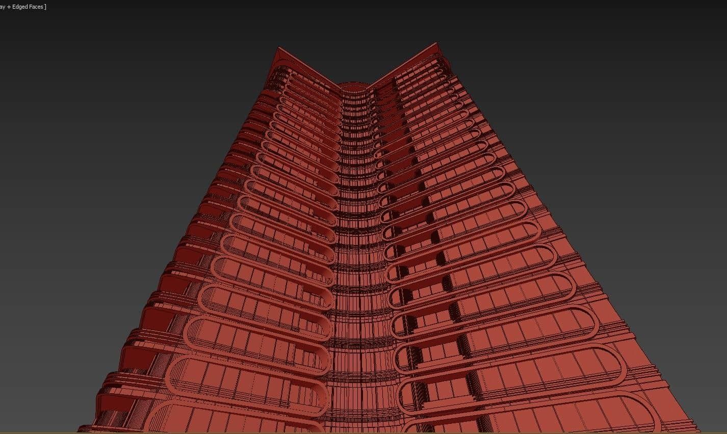 Residential Tower2 3D model_24