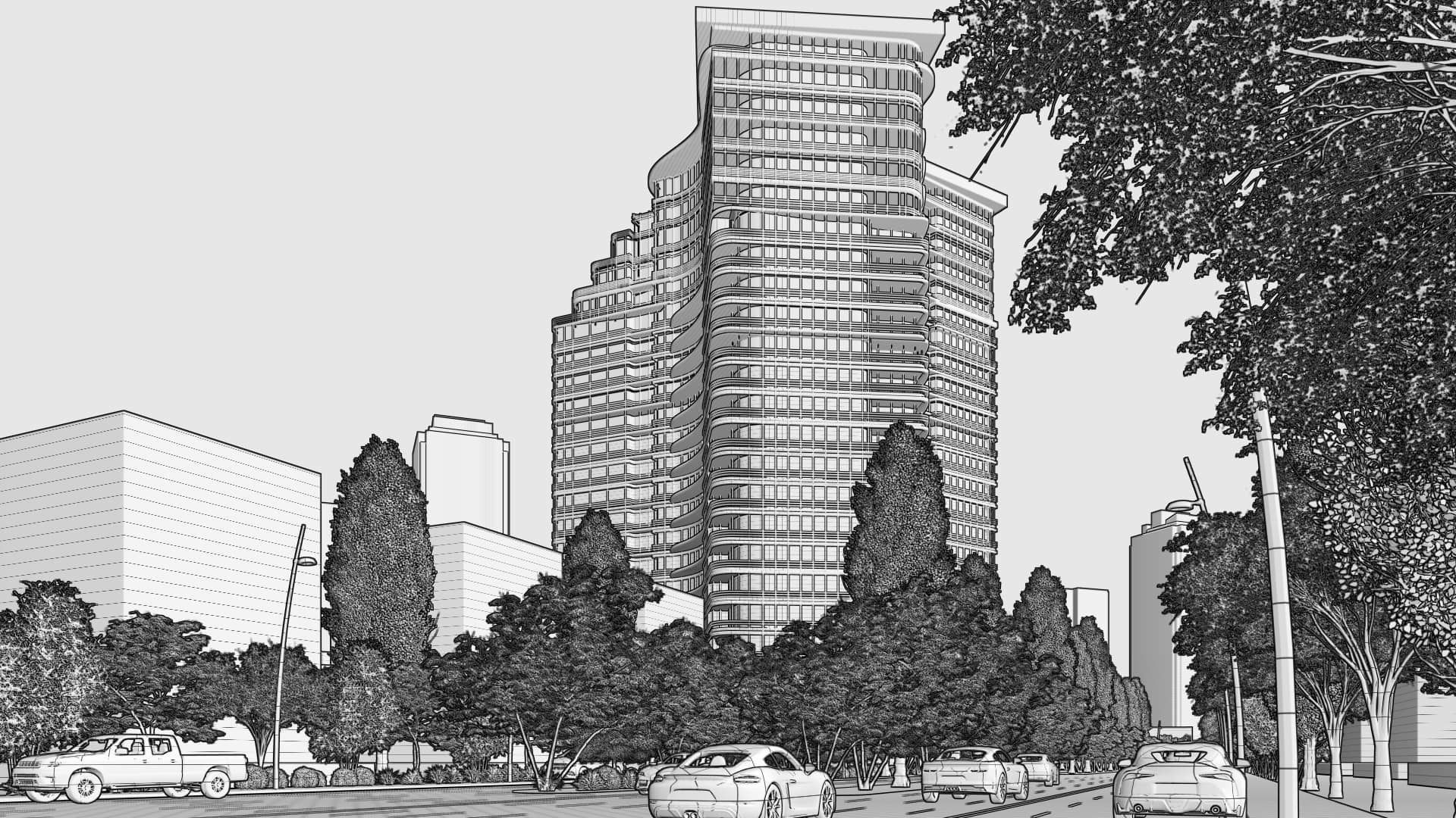 Residential Tower2 3D model_18