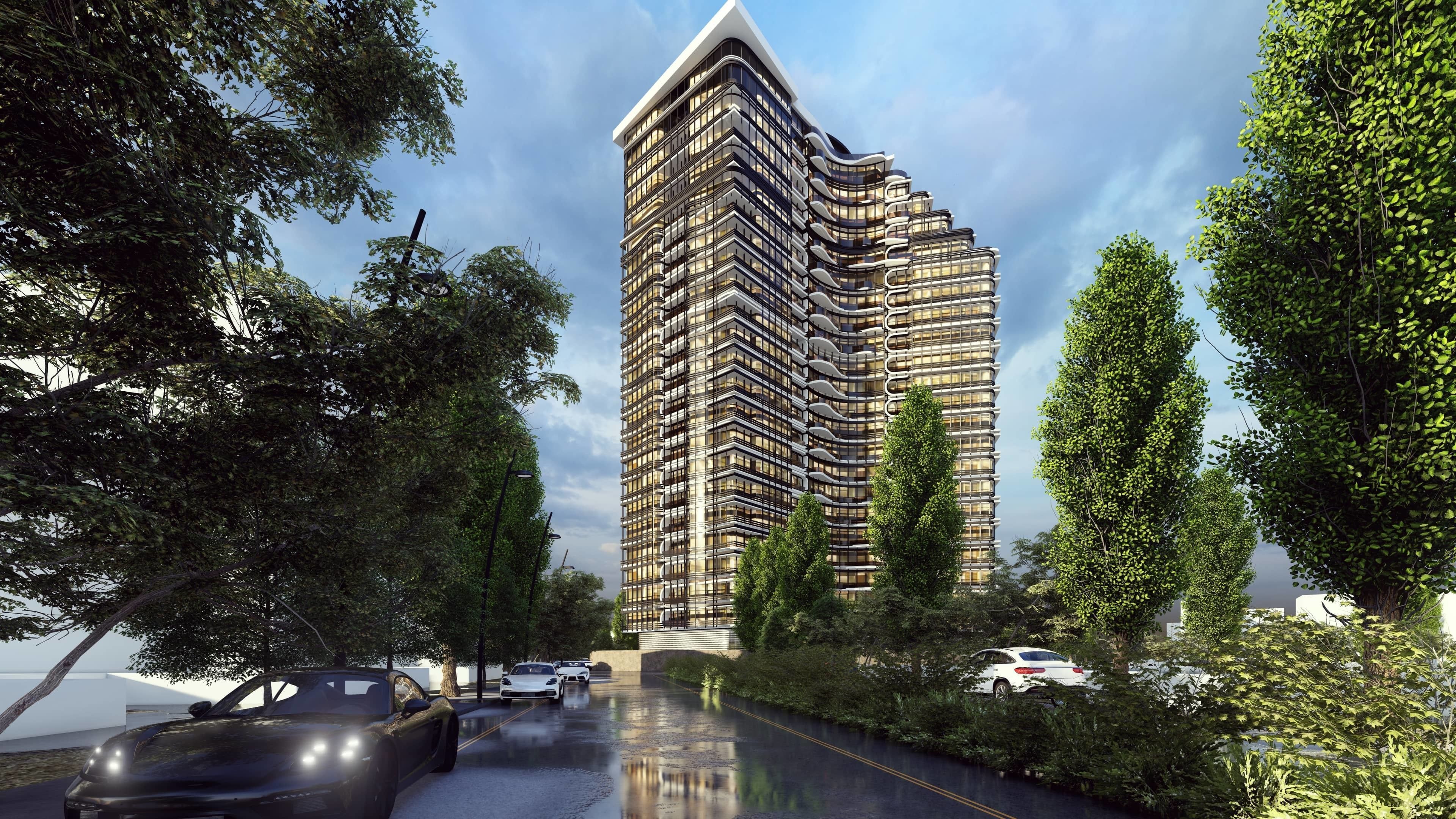 Residential Tower2 3D model_5