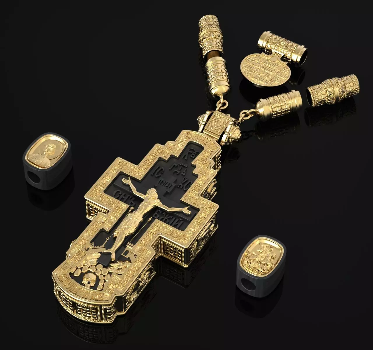 Orthodox cross 2 3D print model_0
