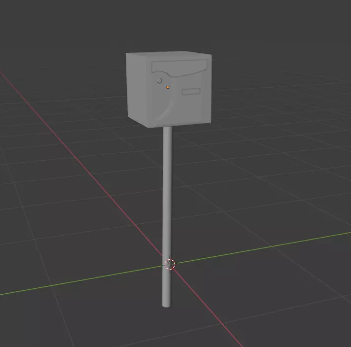Mail Box Free low-poly 3D model