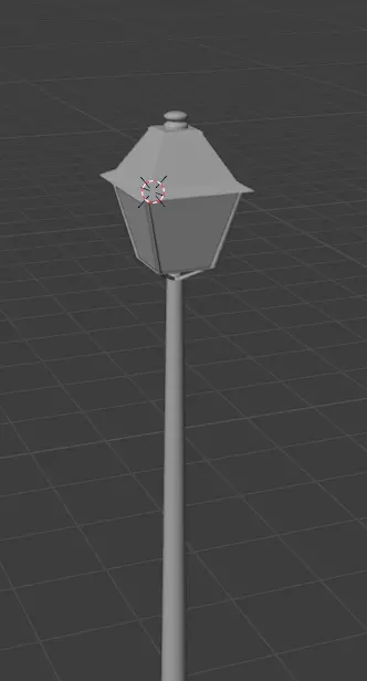 old style Street light Free low-poly 3D model
