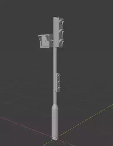 Basic Low poly Trafic light