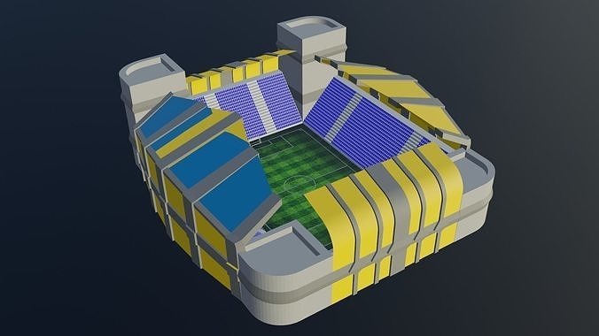 Football Stadium - Sweden Low-poly 3D model
