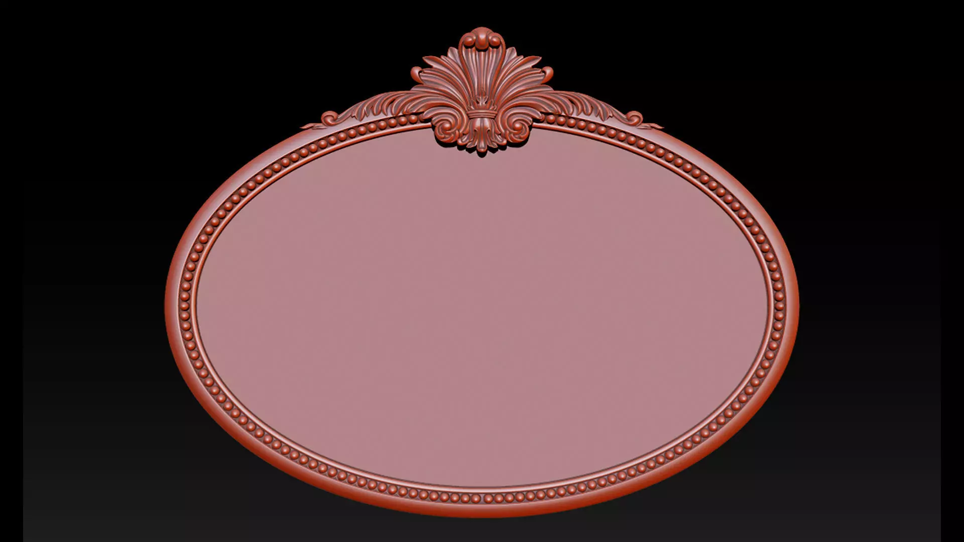 Classic Carved Mirror Frame 3D print model