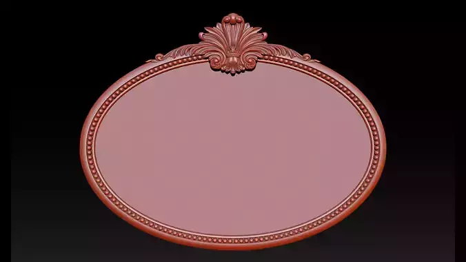 Classic Carved Mirror Frame 3D print model
