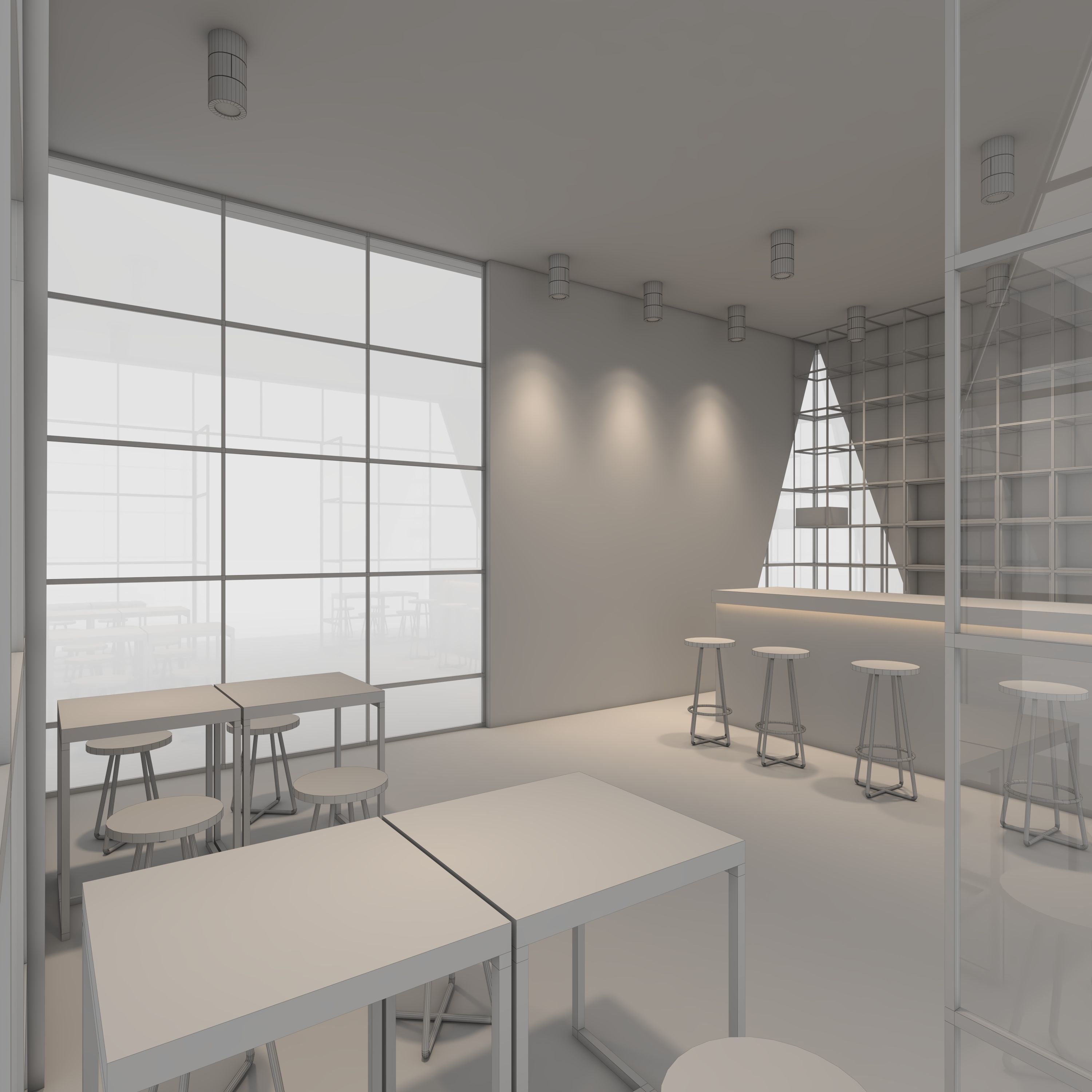 Cafe Modern 1 3D model_15