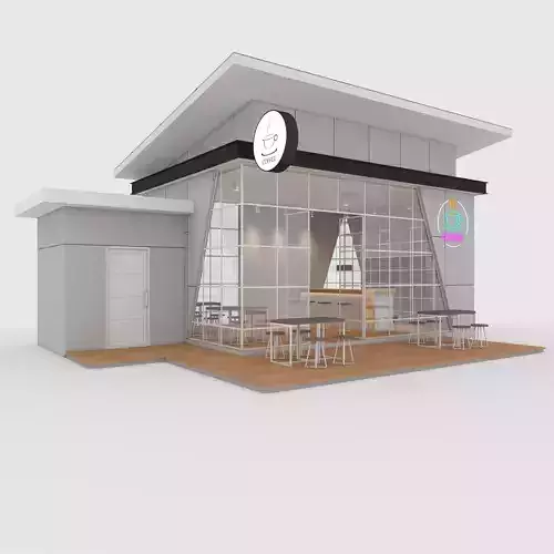 Cafe Modern 1 3D model
