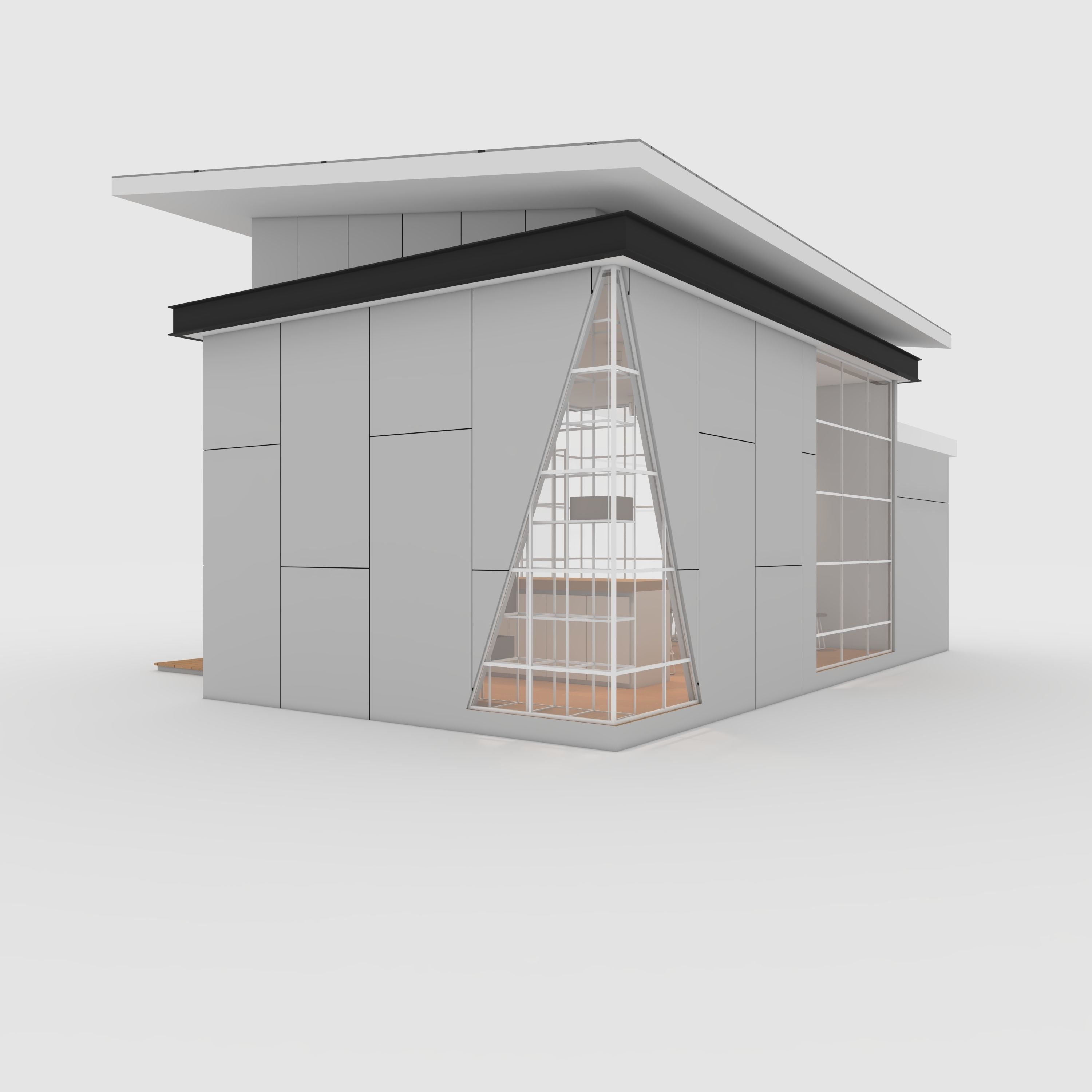 Cafe Modern 1 3D model_6