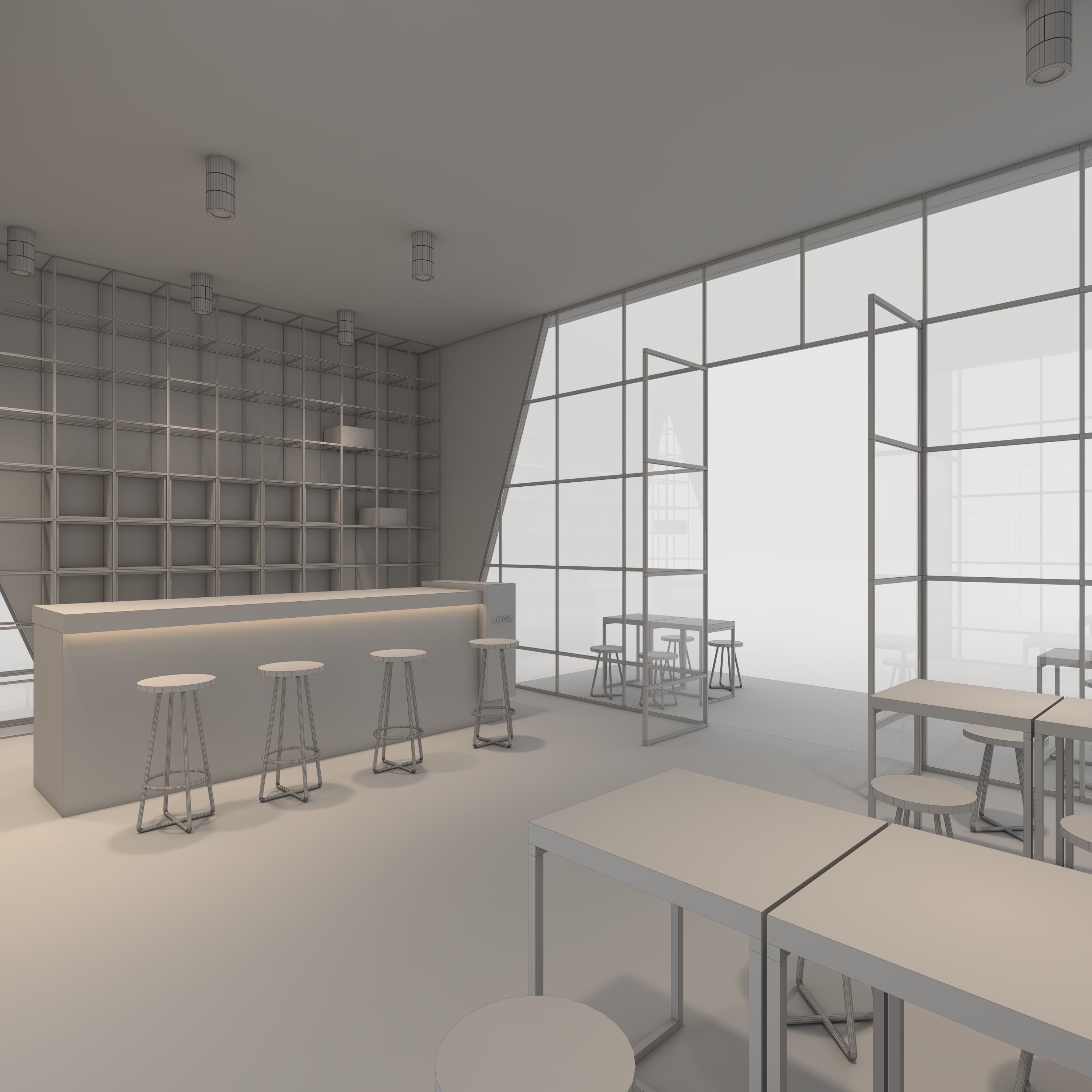 Cafe Modern 1 3D model_17