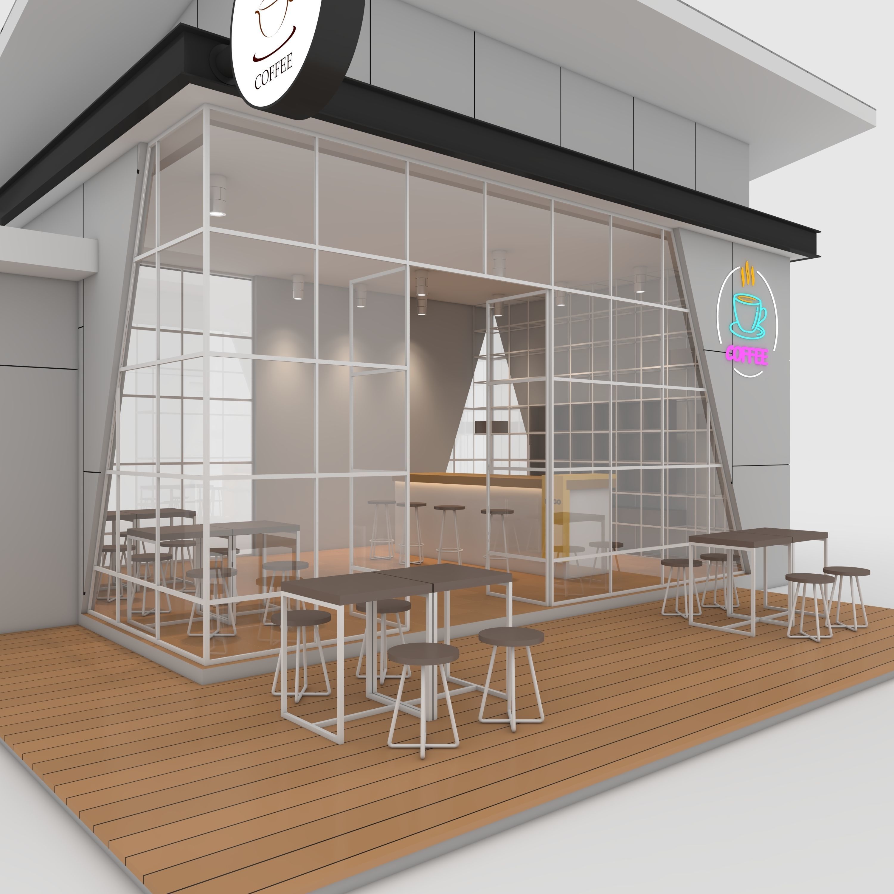 Cafe Modern 1 3D model_10