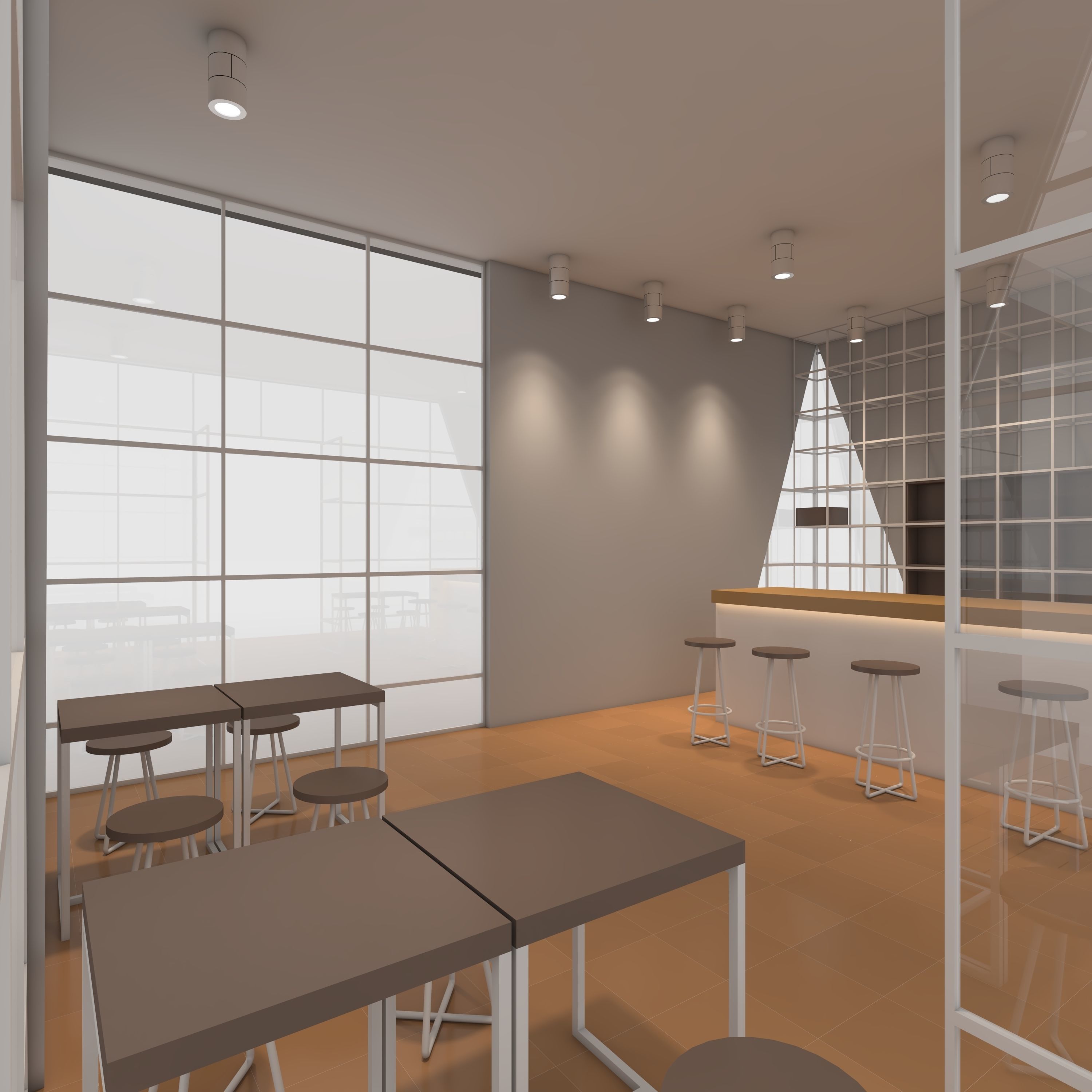 Cafe Modern 1 3D model_14